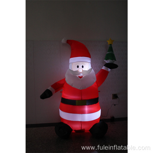 Holiday inflatable Santa for Christmas decoration